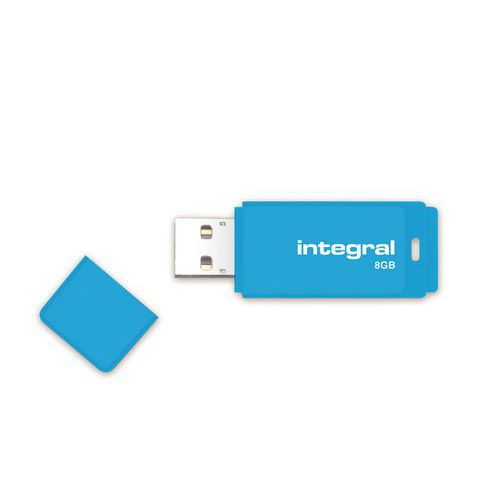 Chiave USB Néon 8 Gb2.0blu,