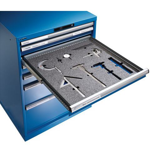 Tappetino in schiuma di 3 mm di spessore LxP: 600 x 600 mm blu,