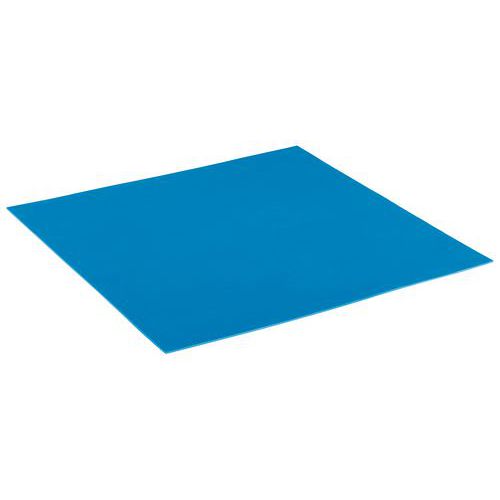Inserto in schiuma di 3 mm di spessore Lungh.xProf.: 906 x 600 mm blu,