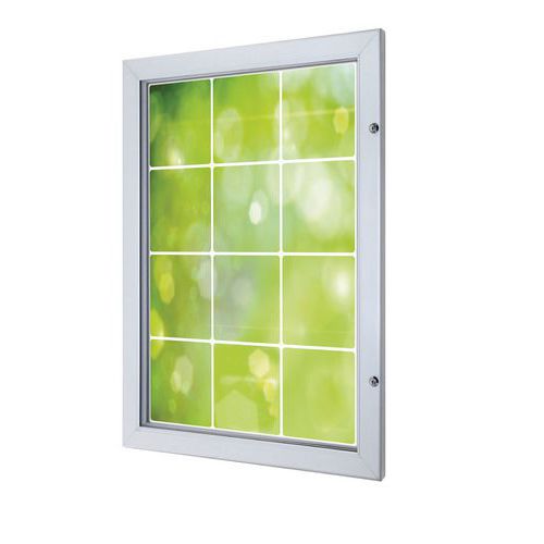 Bacheca per esterno per A4 300x387x33 Alluminio,