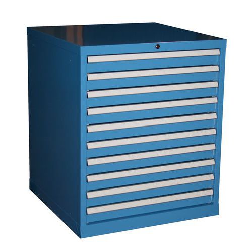 ARMADIO A 10 CASSETTI ESTRAZIO NE PARZIALE,