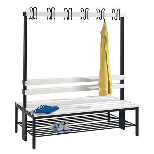 Appendiabiti Con Scarpiera, 3 Ripiani, Piano Ampio, 11 Ganci Appendiabiti Con Panca Per Ingresso E Soggiorno Marrone 96205578