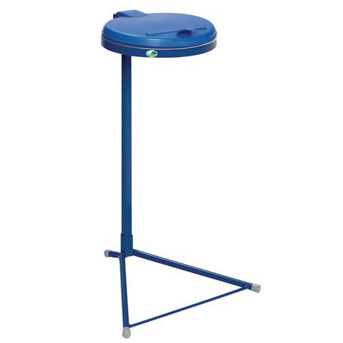 Supporto per sacco 120 l blu coperchio blu plastica,