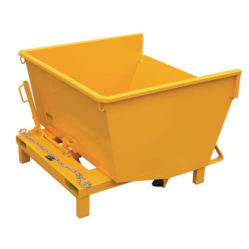 Cassonetto U/Basso Acciaio Lac 200 Litri-Su Base-Tipo Ms,