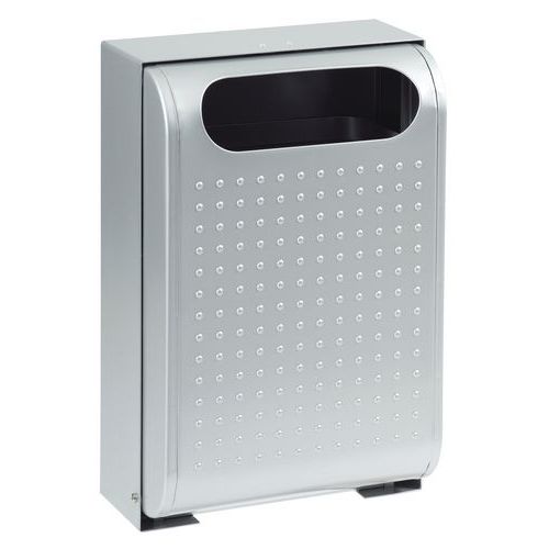 Cestino da parete Urbanet 30 L grigio metal.,