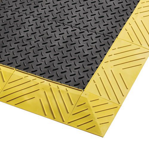 Griglia antifatica in PVC - Nero/giallo 760x1520x25 mm,
