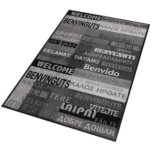 Tappeto da ingresso decorativo NewWelcome grigio 600x900x6mm,