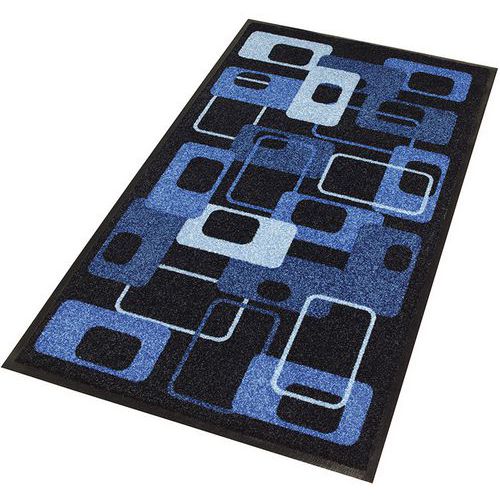 Tappeto da ingresso decorativo Modern70'S blu 900x1500x6mm,