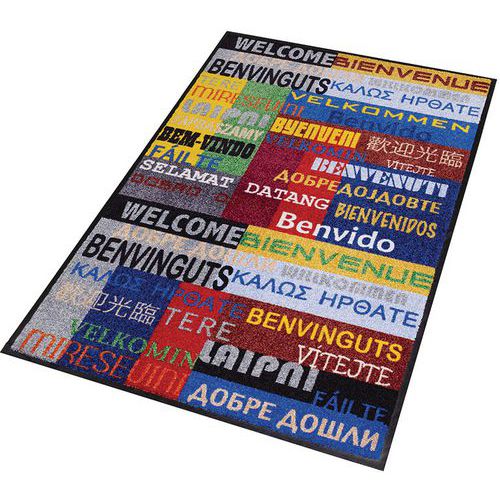 Tappeto da ingresso decorativo New Welcome 1200x1800x6mm,