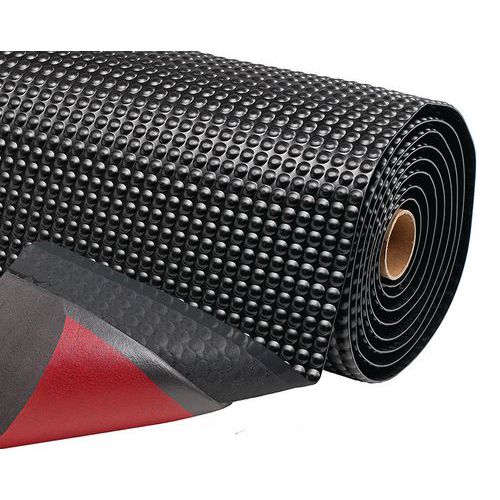 Tappeto antifatica a bolle nero 600x910x19 mm,