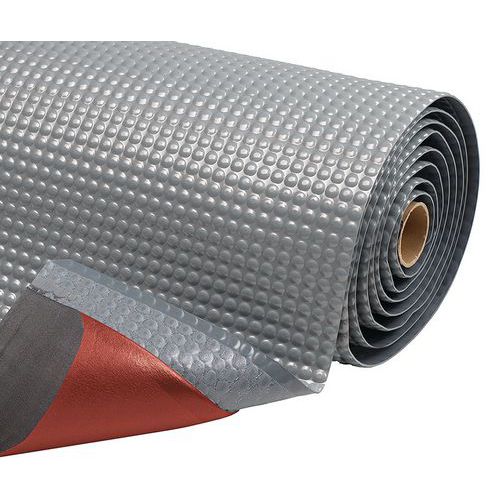 Tappeto antifatica a bolle grigio 600x910x19 mm,