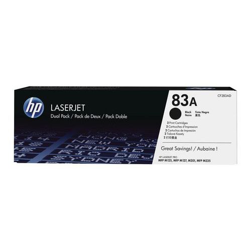 Toner - 83 - Nero - 1500 pagine x2 - HP,