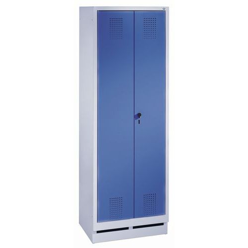 armadietto mon 2P 1pers grigio/blu L610xH1800xP500 base,