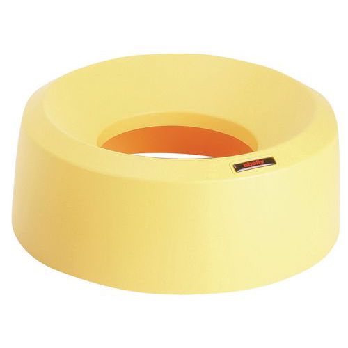 Coperchio a imbuto rotondo giallo per pattumiera Iris,