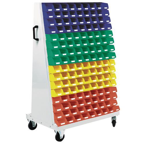 Rack Mobile Con Contenitori Ncolcap:36Blu/ Ncolcap:36/gial,