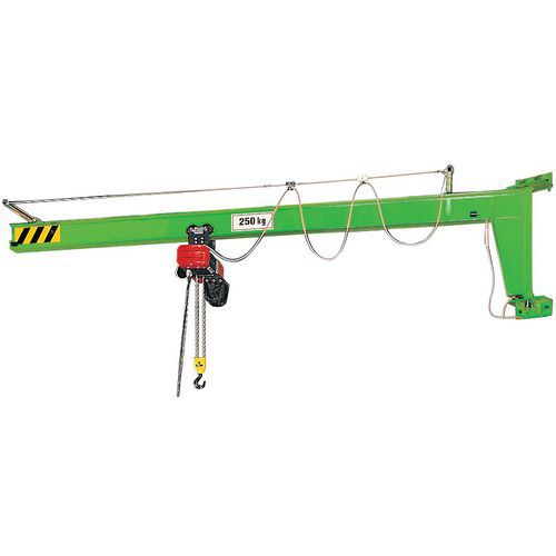 Gru Murale A Freccia Sopraelevata Port.=500Kg 2M,