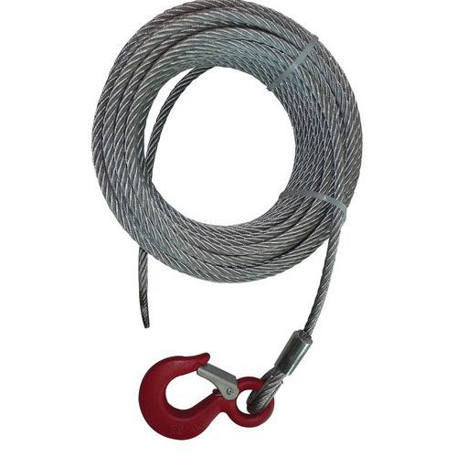 Kit cavi in acciaio + gancio per montaggio su argano 3N1,