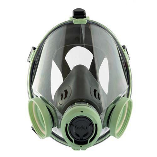 Maschera C 702 Verde Acqua con bardatura in gomma,