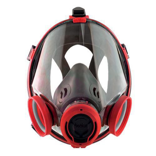 Maschera C 702 Rossa con bardatura in gomma,
