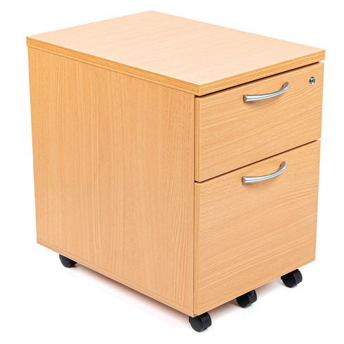 Cassettiera Mobile 2 Cassetti Faggio,