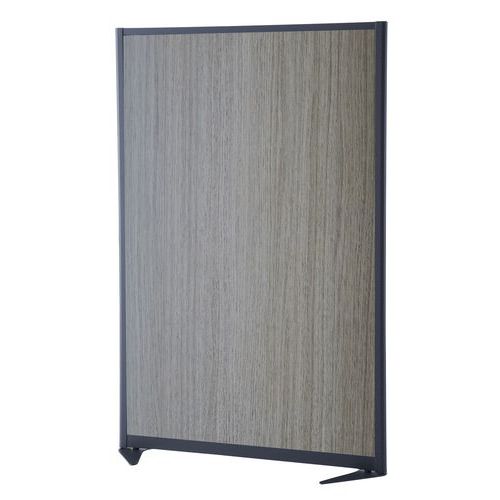 PANNELLO PIENO MELAM. QUERCIA PROFILO GRIGIO H150xL80 CM,