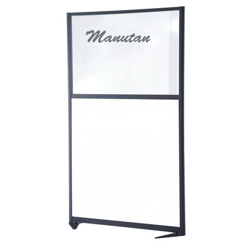 SCHERMO LAVAGNA STRUTT.BIANCA PROFILO GRIGIO H170xL100 CM,