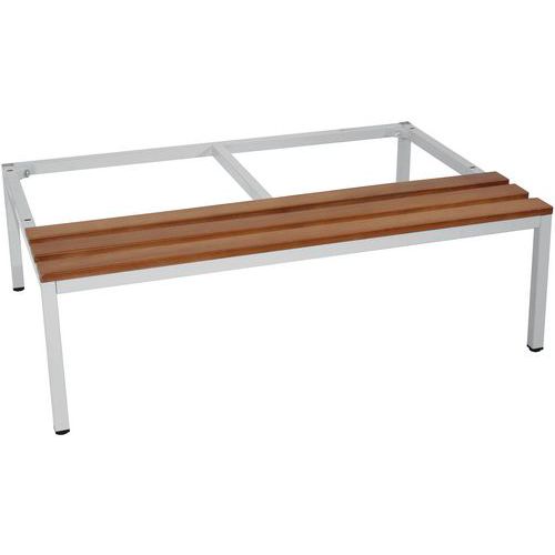 Base e panca - Per abiti sporchi/puliti - 1200 mm - Grigio,