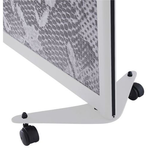 Piede stabilizzatore bianco con rotelle,