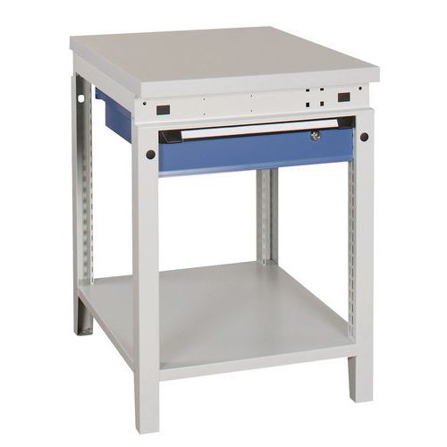 Banco L=605Mm 1 Cassetto Con Piano Stratificato,