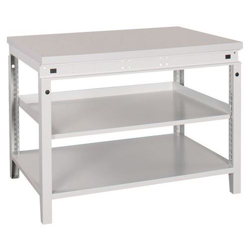 Banco L=1150Mm 1 Ripiani Con Piano Stratificato,