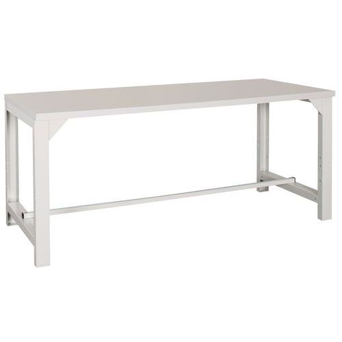 Banco larghezza 2000 mm con ripiano laminato,