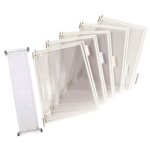 Supporto a parete Tarifold con 10 buste bianche,