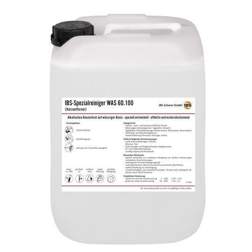 Detergente speciale WAS 60.100 (superfici in resina)-20L-IBS,