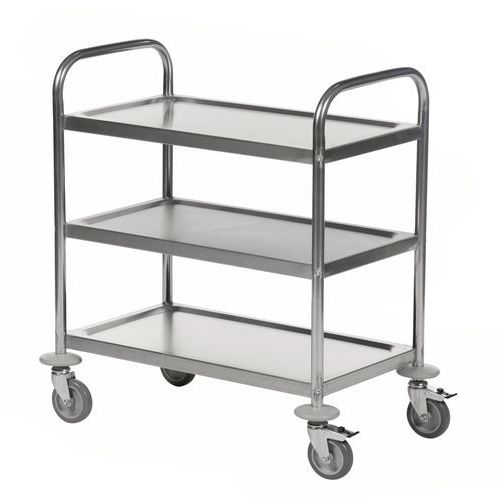 Carrello portatutto in acciaio inox 3 ripiani _ KM60351,