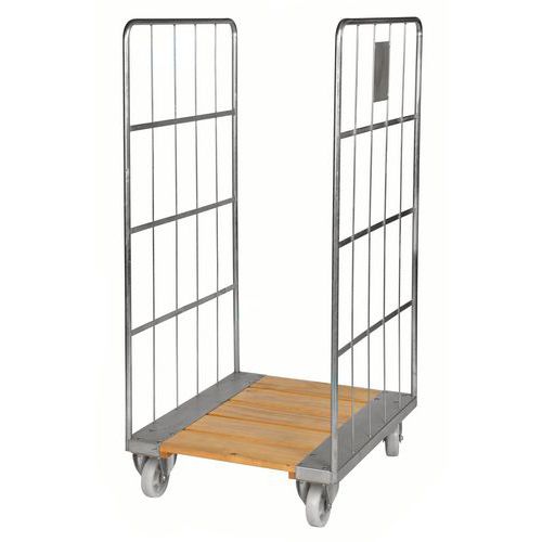 Roll container con fondo in legno  _ KM84,