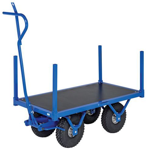 Carrello per impieghi gravosi L1200 x l690 x H397mm Blu,