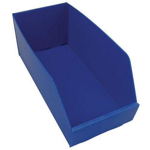Contenitore Blu 380X180X105/70 mm M,