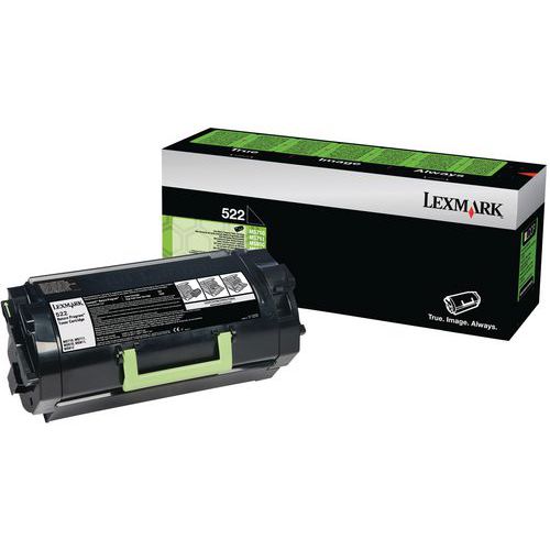 Toner - 522 - Nero - 6000 pagine - Lexmark,