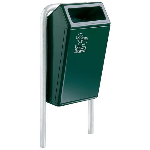 Pattumiera Capitole Alt:72,5 cm Col.: verde,