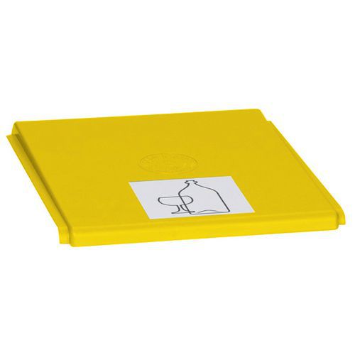 Coperchio In Plastica Giallo 250 X 405 mm,