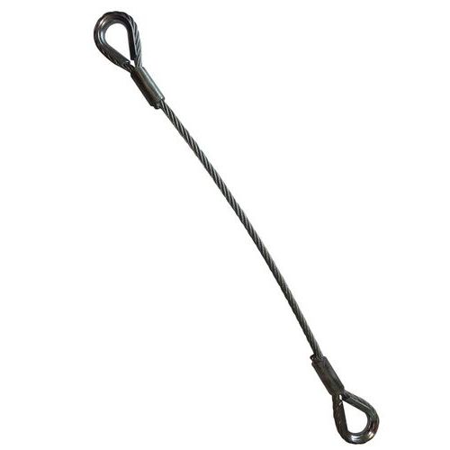 Tirante a 1 braccio Tipo EB - P 250 kg - Diam 5 mm - 1 m,