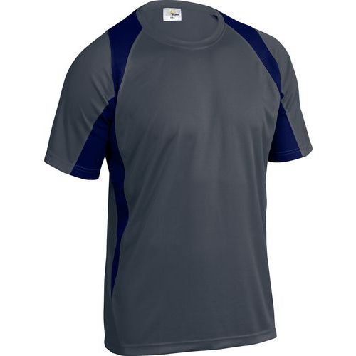 T-shirt 100% polyester grigio-blu taglia 3XL,
