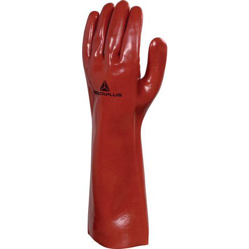 Guanto PVC basf - Lunghezza 40 cm rosso taglia 10,