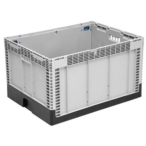 Contenitore pieghevole 186 L 800x600x465 mm con parete,