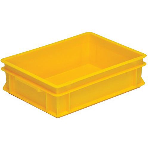Contenitore RAKO giallo 10 litri 400x300x117 mm con pareti,