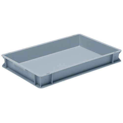 Contenitore RAKO grigio 14 litri 600x400x75 mm con pareti,