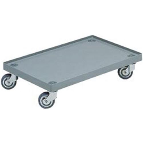 Pianale di trasporto in plastica grigio scuro 600x400 mm,