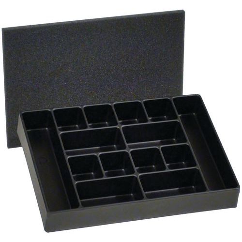 Scomparto per valigetta 35-211 con 14 vani,