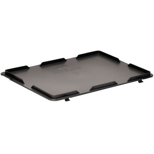 Coperchio impilabile a norma europea grigio,