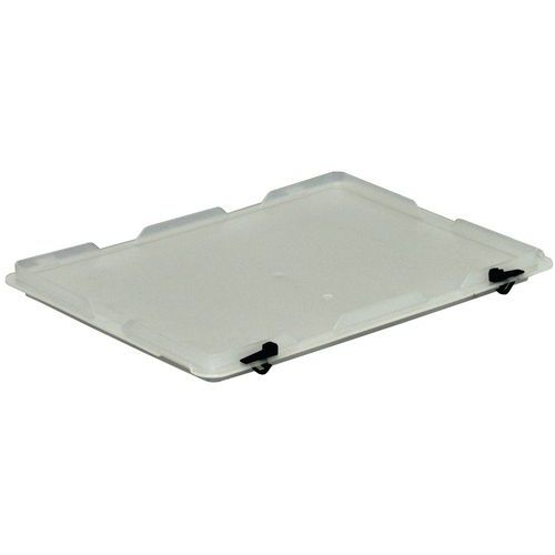 Coperchio impilabile traslucido a norma europea,